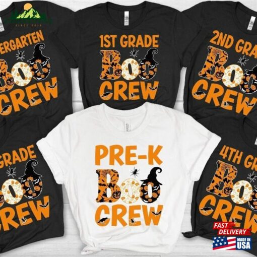 Custom Group Teacher Boo Crew Halloween Shirts Costumes T-Shirt Sweatshirt