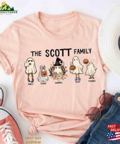 Custom Halloween Ghost Family With Pets Portrait T-Shirt Sweatshirt 3 Custom Halloween Ghost Family With Pets Portrait T Shirt Sweatshirt 4