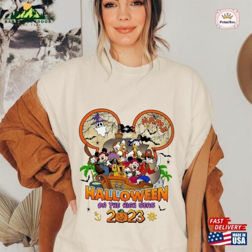 Custom Halloween Shirt Mickey And Friend Trip On The High Seas 2023 Cruise Unisex Sweatshirt