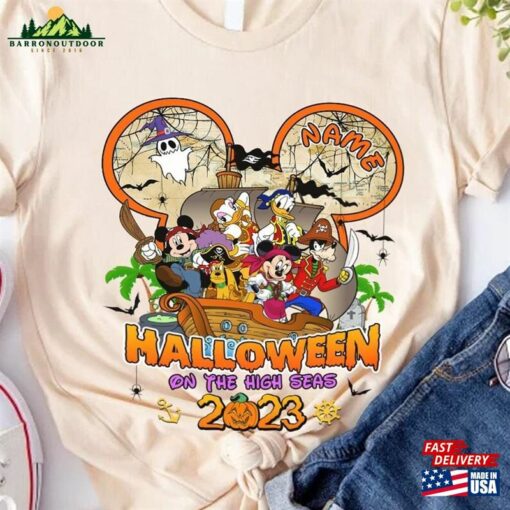 Custom Halloween Shirt Mickey And Friend Trip On The High Seas 2023 Cruise Unisex Sweatshirt