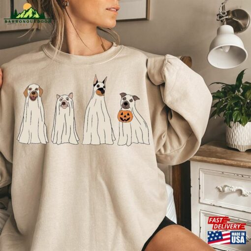 Custom Halloween Sweatshirt Sweater Ghost Unisex T-Shirt