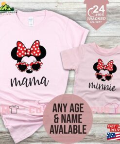 Custom Matching Mama Minnie Disney T-Shirts Family Disneyland Trip Shirts 2023 Mickey Kids Shirt Hoodie Classic