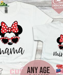 Custom Matching Mama Minnie Disney T-Shirts Family Disneyland Trip Shirts 2023 Mickey Kids Shirt Hoodie Classic