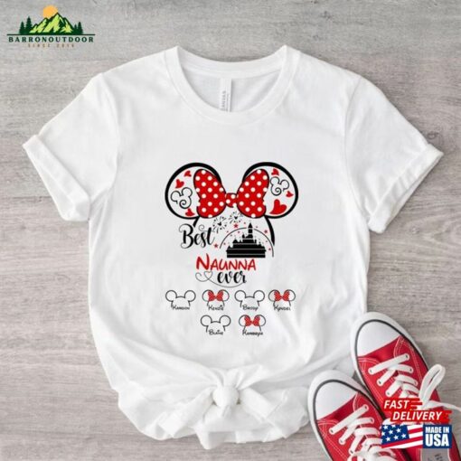 Custom Minnie Grandma Sweatshirt Best Disney Ever Halloween T-Shirt Disneyland Nana Micky Mouse Ears Shirt