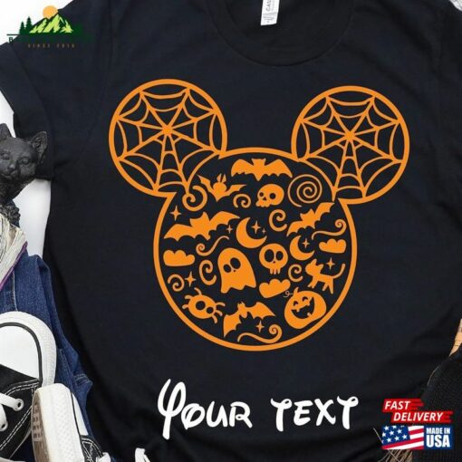 Custom Name Disney Halloween Shirt 2023 Pumpkin Sweatshirt Classic