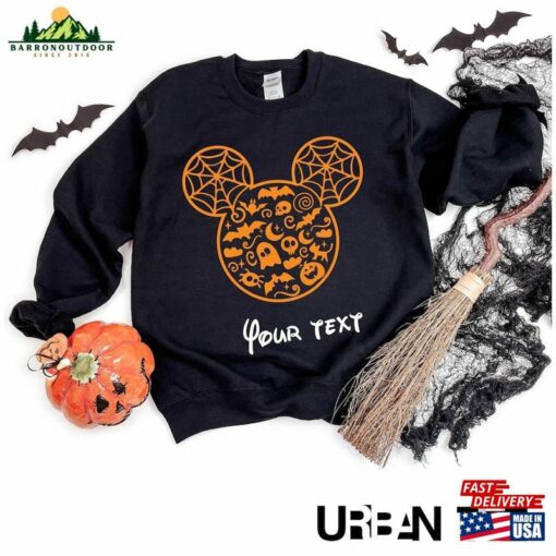 Custom Name Disney Halloween Shirt 2023 Pumpkin Sweatshirt Classic