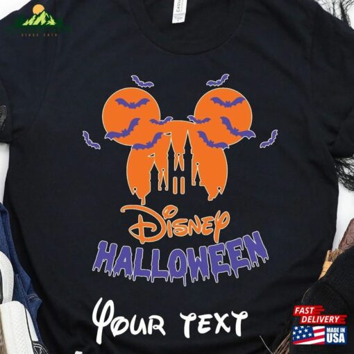 Custom Name Disney Halloween Shirt 2023 Pumpkin Unisex T-Shirt