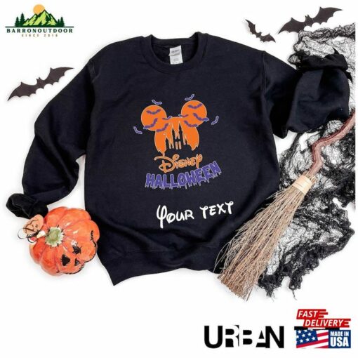 Custom Name Disney Halloween Shirt 2023 Pumpkin Unisex T-Shirt