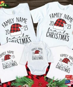 Custom Name Family Christmas 2023 Shirts Shirt T-Shirt Unisex
