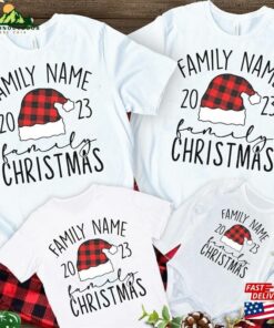 Custom Name Family Christmas 2023 Shirts Shirt T-Shirt Unisex