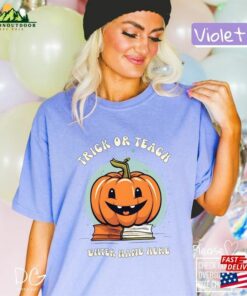 Custom Name Halloween Teacher Shirt Personalized Librarian Kindergarten T-Shirt Classic 3 Custom Name Halloween Teacher Shirt Personalized Librarian Kindergarten T Shirt Classic 4