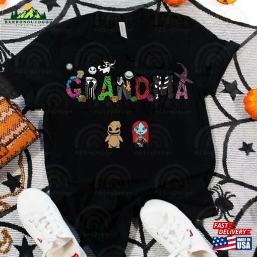 Custom Nana Mom Gigi Halloween Nightmares Png T-Shirt Classic