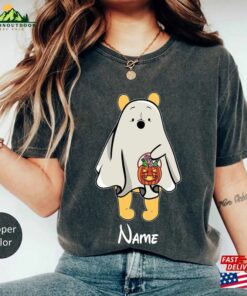 Custom Winnie The Pooh Character Halloween Comfort Colors Shirt Disney Ghost Mickey Hoodie Sweatshirt 4