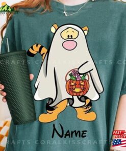 Custom Winnie The Pooh Character Halloween Comfort Colors Shirt Disney Ghost Mickey Sweatshirt T-Shirt Hoodie Classic