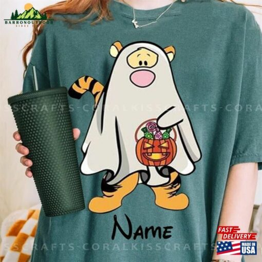 Custom Winnie The Pooh Character Halloween Comfort Colors Shirt Disney Ghost Mickey Sweatshirt T-Shirt Hoodie Classic
