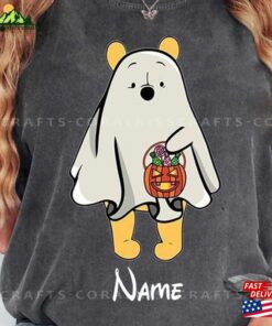 Custom Winnie The Pooh Character Halloween Comfort Colors Shirt Disney Ghost Mickey Sweatshirt Unisex