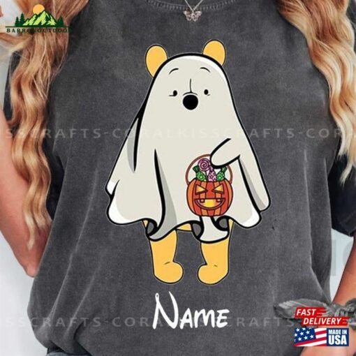 Custom Winnie The Pooh Character Halloween Comfort Colors Shirt Disney Ghost Mickey Sweatshirt Unisex