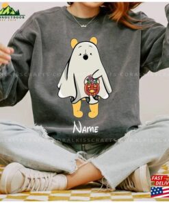 Custom Winnie The Pooh Character Halloween Comfort Colors Shirt Disney Ghost Mickey Sweatshirt Unisex