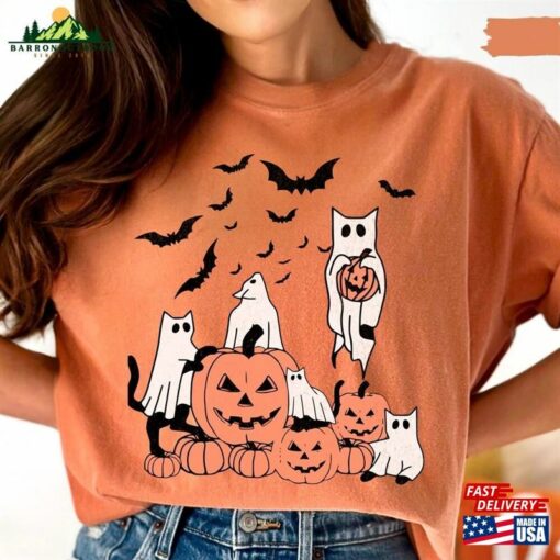 Cute Black Cat Halloween Shirt Hoodie T-Shirt