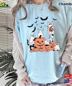 Cute Black Cat Halloween Shirt T Shirt Unisex 3