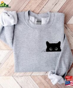 Cute Black Cat Halloween Sweatshirt Gift For Lover Classic