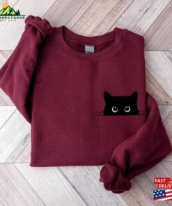 Cute Black Cat Halloween Sweatshirt Gift For Lover Classic 3