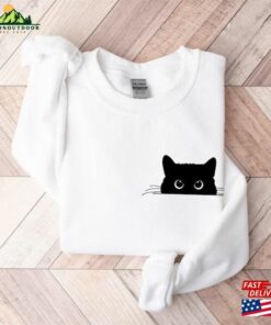 Cute Black Cat Halloween Sweatshirt Gift For Lover Classic 4