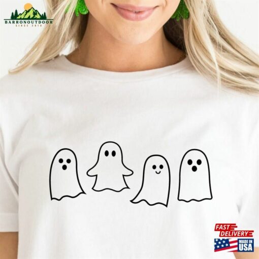 Cute Ghost Shirt Spooky Halloween Gifts Idea Sweatshirt Unisex
