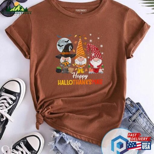 Cute Gnomes Lover Halloween Christmas T-Shirt Sweatshirt Sweater Hoodie