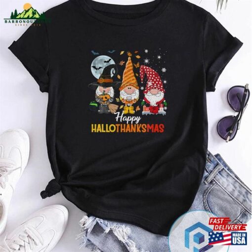 Cute Gnomes Lover Halloween Christmas T-Shirt Sweatshirt Sweater Hoodie