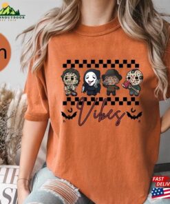 Cute Horror Movie Characters Comfort Colors Shirt Halloween Killers Retro 90S Movies T-Shirt Classic