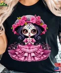 Cute La Catrina Shirt Day Of The Dead Dia De Los Muertos 2023 Sweatshirt T-Shirt