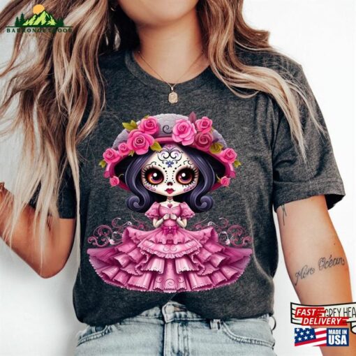 Cute La Catrina Shirt Day Of The Dead Dia De Los Muertos 2023 Sweatshirt T-Shirt