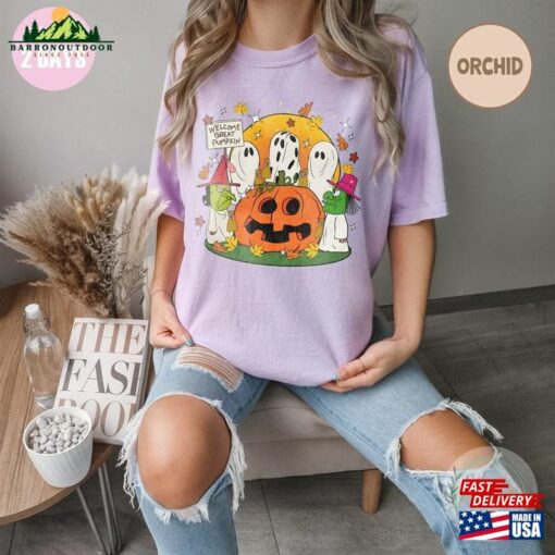 Cute Little Ghost Shirt I Got A Rock Charlie Brown Comfort Colors Halloween Party Classic Hoodie