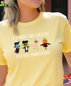 Cute Monster Nurse Halloween Tee Shirt Nicu Crewneck Hoodie Unisex