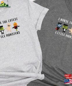 Cute Monster Nurse Halloween Tee Shirt Nicu Crewneck Hoodie Unisex