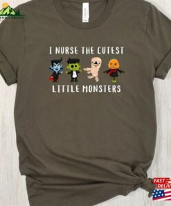 Cute Monster Nurse Halloween Tee Shirt Nicu Crewneck Hoodie Unisex 3