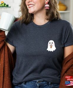 Cute Spooky Coffee T-Shirt Women’s Ghost Shirt Unisex
