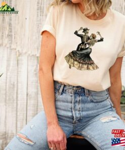 Dancing Skeleton Shirt Sugar Skull Mexican Unisex Classic