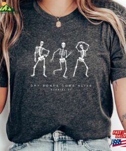Dancing Skeleton Shirt Women’s Fall Christian Halloween Sweatshirt T-Shirt