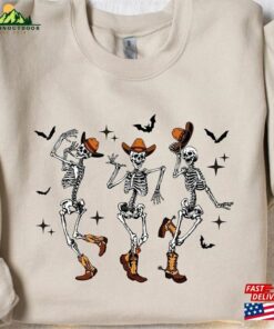 Dancing Skeleton Sweatshirt Pumpkin Sweater Shirt Unisex
