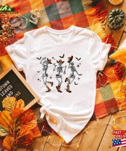 Dancing Skeleton Sweatshirt Pumpkin Sweater Shirt Unisex