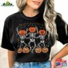 Dancing Skeleton T-Shirt 2023 Halloween Tee Spooky Unisex Sweatshirt