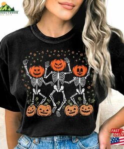 Dancing Skeleton T-Shirt 2023 Halloween Tee Spooky Unisex Sweatshirt Dancing Skeleton T-Shirt 2023 Halloween Tee Spooky Unisex Sweatshirt