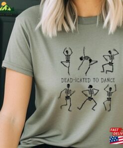 Dancing Skeleton Tee Retro Halloween Crewneck Vintage Fall Funny Shirt Hoodie Classic