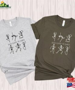 Dancing Skeleton Tee Retro Halloween Crewneck Vintage Fall Funny Shirt Hoodie Classic 3