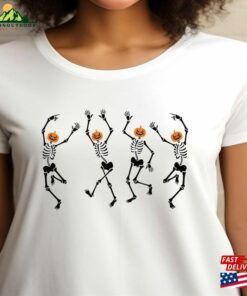 Dancing Skeleton Tshirt Halloween Cute Shirts Unisex Classic Dancing Skeleton Tshirt Halloween Cute Shirts Unisex Classic