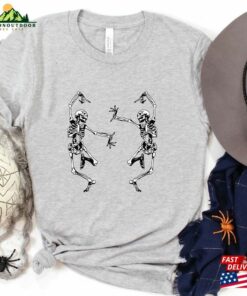 Dancing Skeletons Skeleton Halloween Shirt Sweatshirt Classic 4