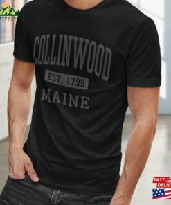 Dark Shadows Tee Collinwood 1795 Maine Shirt Classic T-Shirt Dark Shadows Tee Collinwood 1795 Maine Shirt Classic T-Shirt