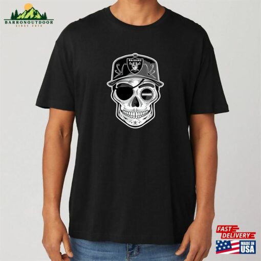 Day Of The Dead Inspired Raiders T-Shirt Dia De Los Muertos Tee Unisex Sweatshirt